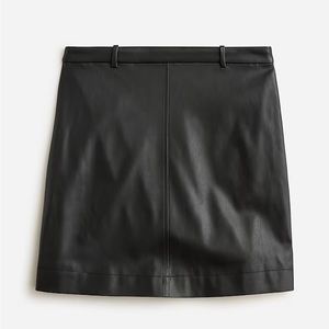 J. Crew Faux Leather Mini Skirt